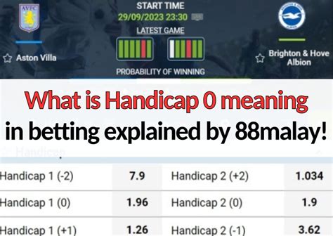 handicap 0.5 meaning